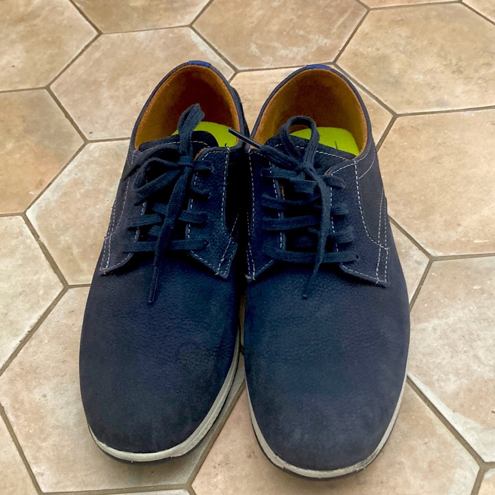 Boys Dress Shoes Florsheim Great Lakes Jr., Navy - worn 2x
